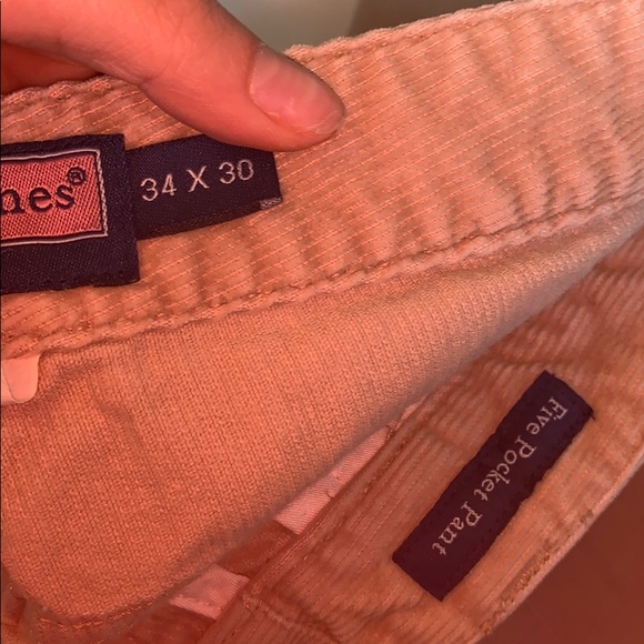 VINEYARD VINES LIGHT BROWN 5 POCKET CORDUROYS - Picture 2 of 2